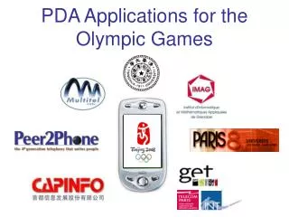 PDA Applications for the Olympic Games