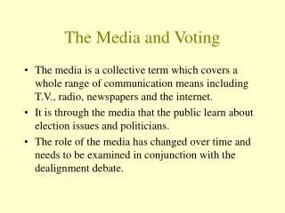 The Media and Voting