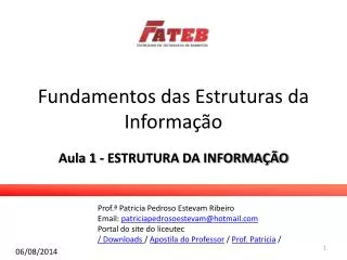 fundamentos das estruturas da informa o