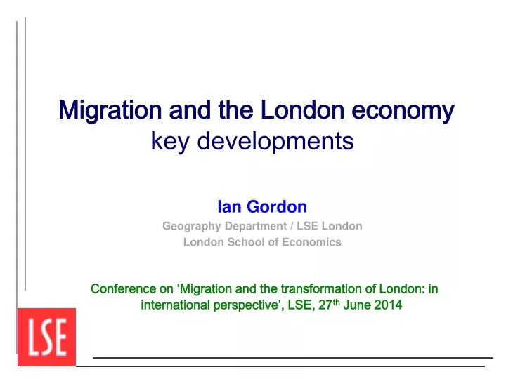 migration and the london economy key developments