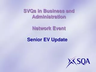 SVQs in Business and Administration Network Event