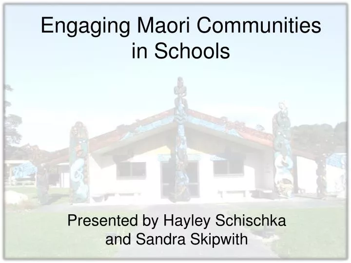 engaging maori communities in schools