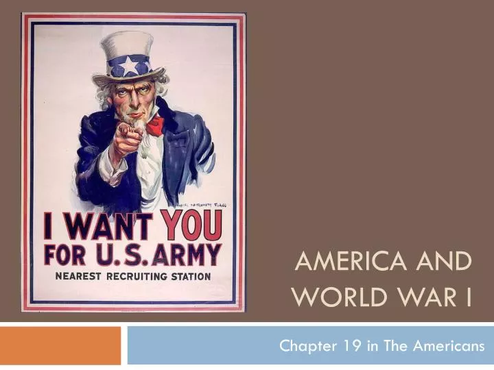 america and world war i
