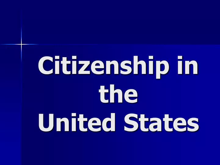 citizenship in the united states