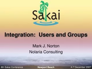 Integration: Users and Groups