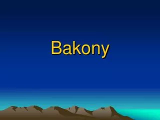 bakony