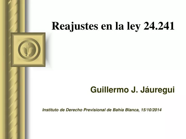 reajustes en la ley 24 241