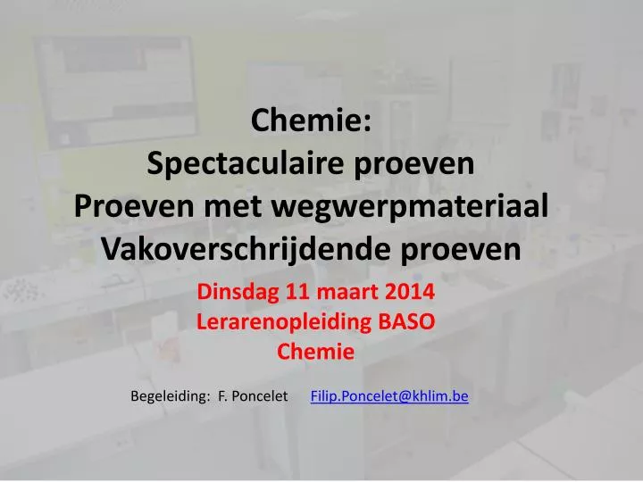 chemie spectaculaire proeven proeven met wegwerpmateriaal vakoverschrijdende proeven