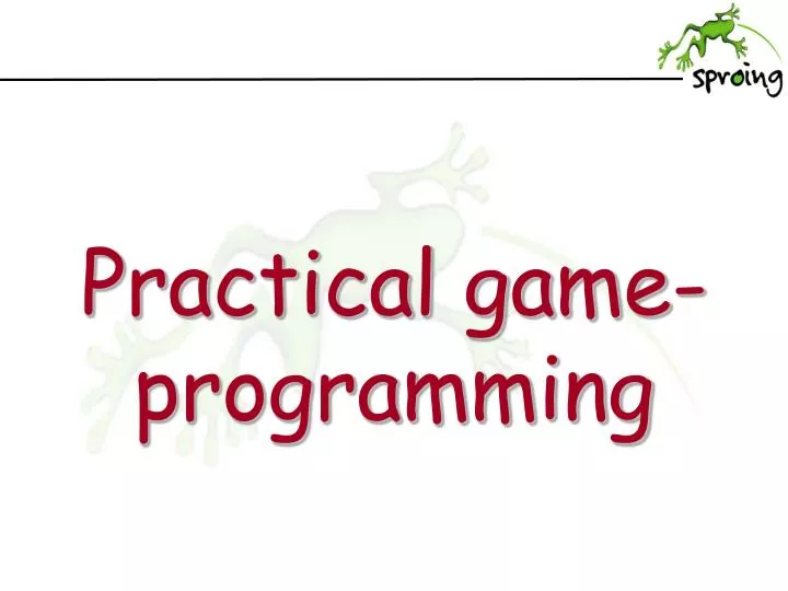 practical game programming
