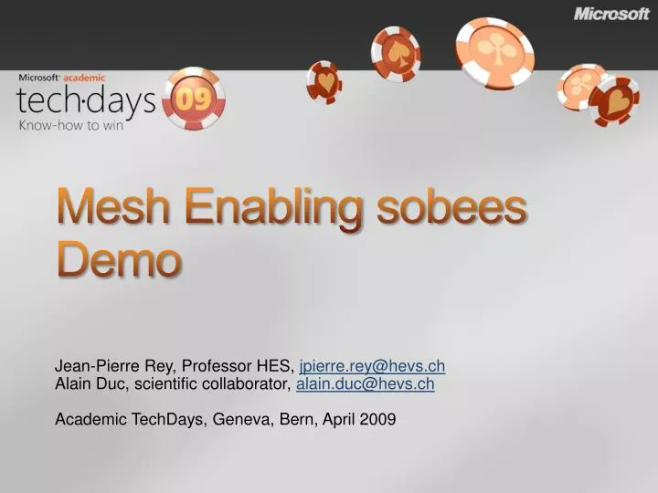 mesh enabling sobees demo