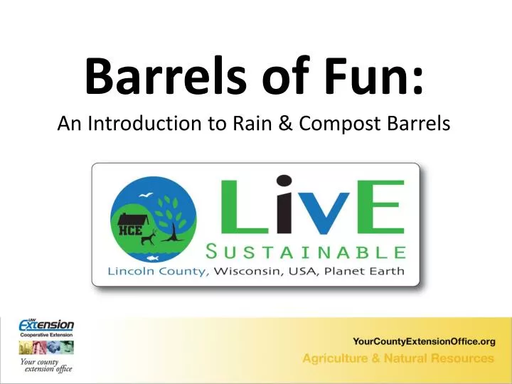 barrels of fun an introduction to rain compost barrels