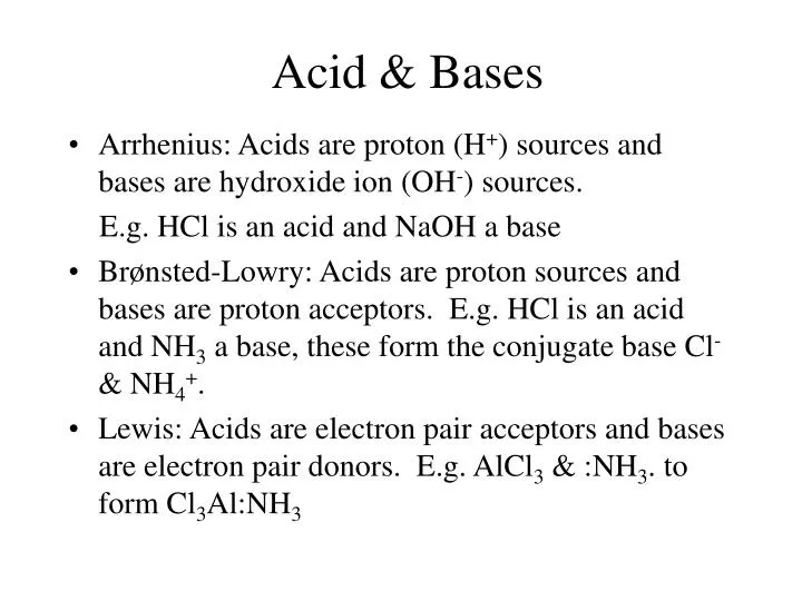 acid bases