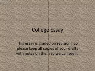 College Essay