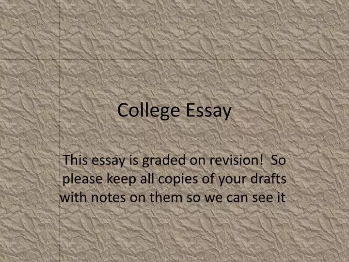 college essay