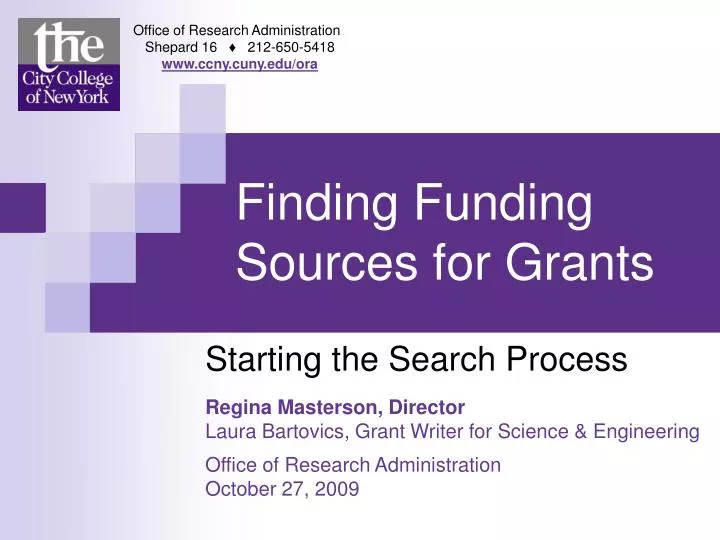 finding funding sources for grants