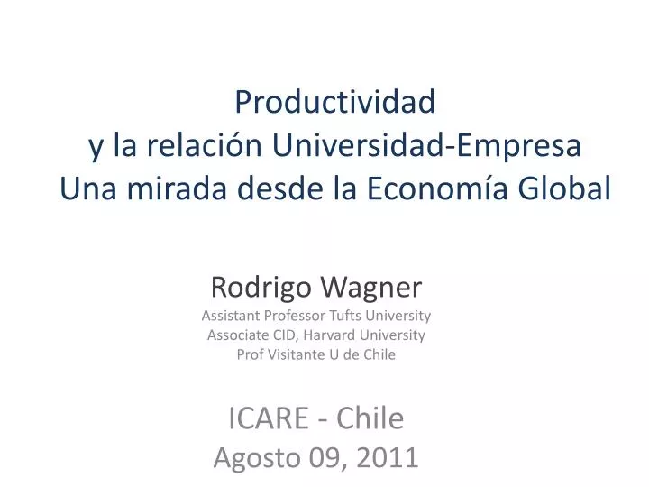 productividad y la relaci n universidad empresa una mirada desde la econom a global