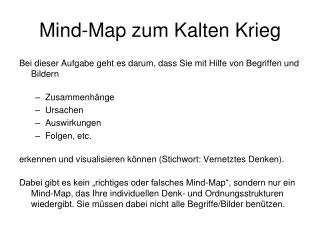 mind map zum kalten krieg