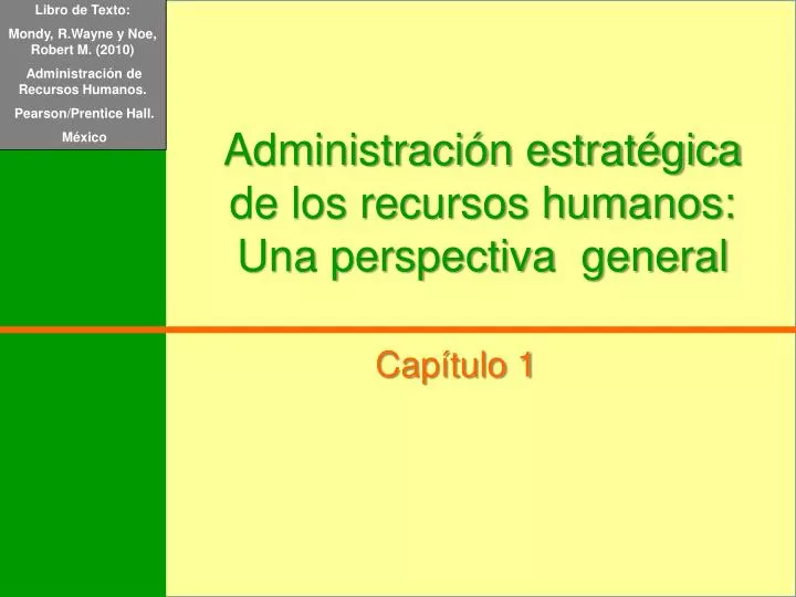 administraci n estrat gica de los recursos humanos una perspectiva general