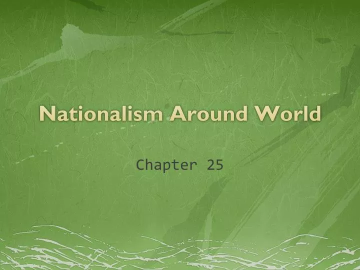 nationalism around world