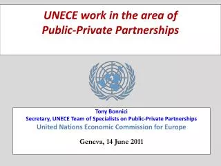 UNECE work in the area of Public-Private Partnerships