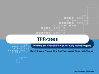 TPR-trees
