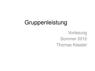 gruppenleistung