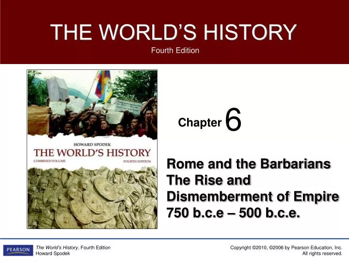 rome and the barbarians the rise and dismemberment of empire 750 b c e 500 b c e