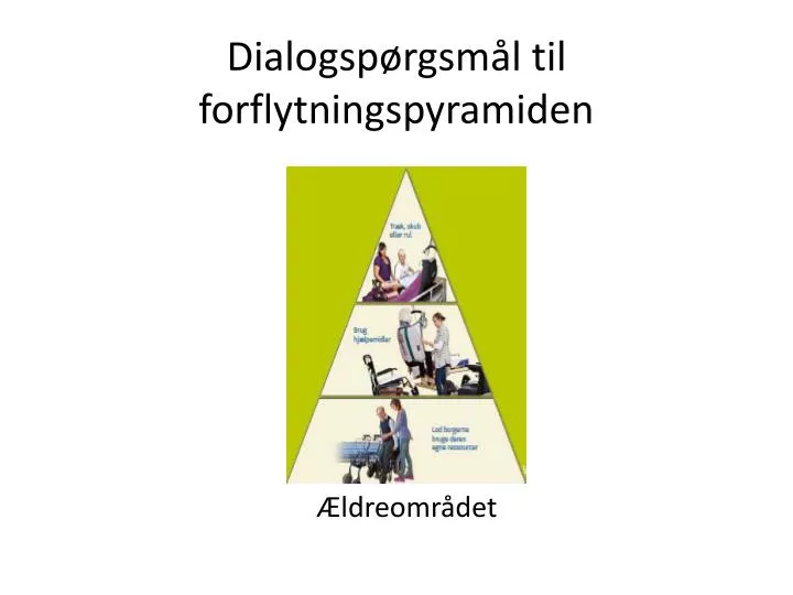 dialogsp rgsm l til forflytningspyramiden