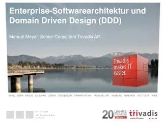 Enterprise-Softwarearchitektur und 	 Domain Driven Design (DDD)