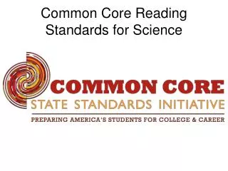 Common Core Reading Standards for Science