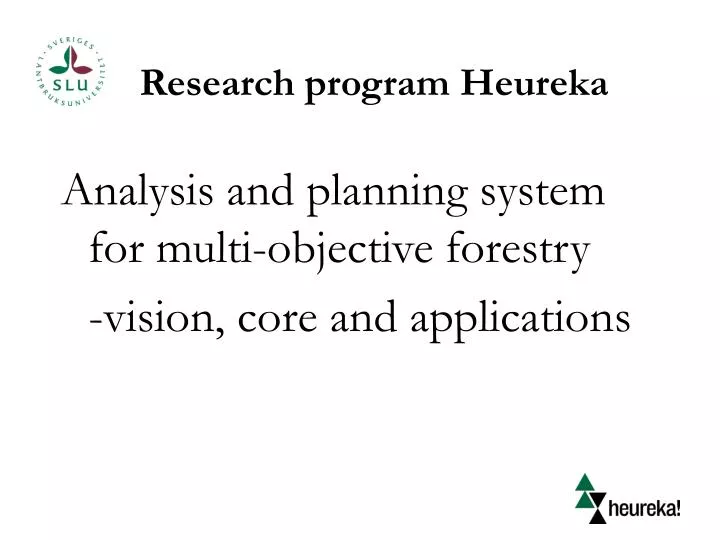 research program heureka