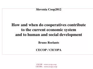 European confederation of cooperatives active in industry and services