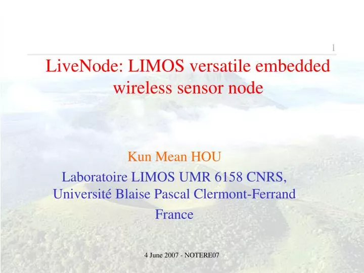 livenode limos versatile embedded wireless sensor node