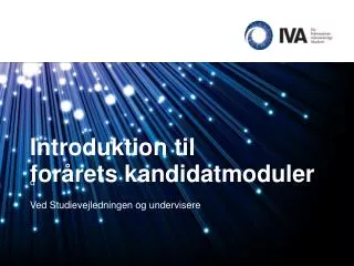 introduktion til for rets kandidatmoduler