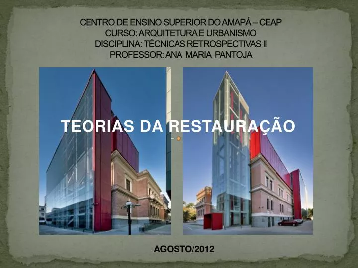 teorias da restaura o