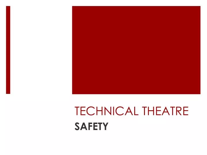 technical theatre
