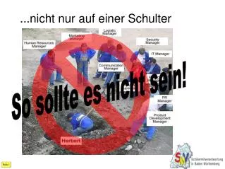 nicht nur auf einer schulter