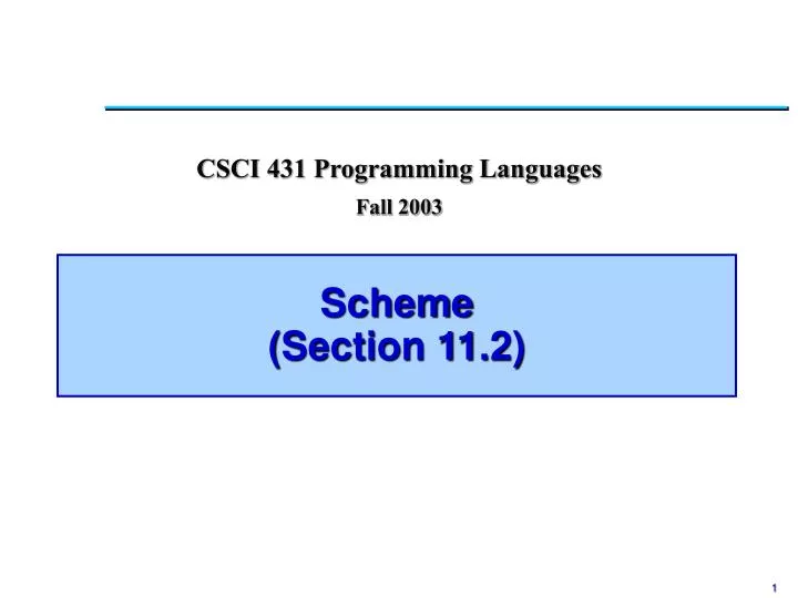 scheme section 11 2