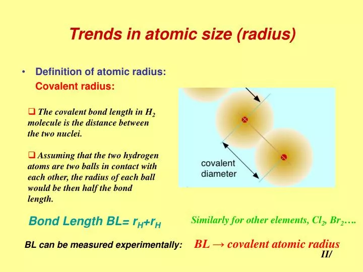 trends in atomic size radius