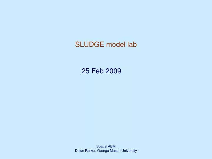 sludge model lab