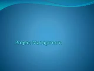 Project Management