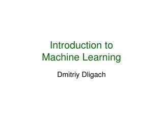 PPT - An Introduction to Machine Learning Algorithms PowerPoint ...