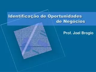identifica o de oportunidades de neg cios
