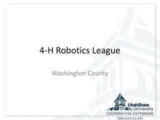 4-H Robotics League