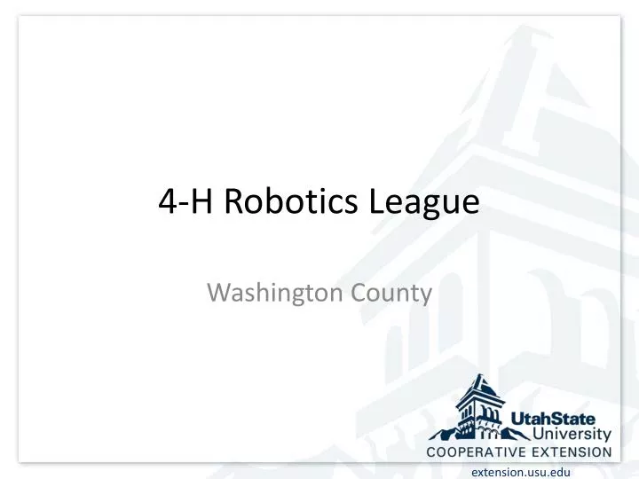 4 h robotics league