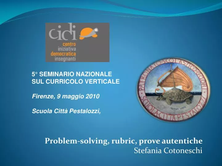 problem solving rubric prove autentiche stefania cotoneschi