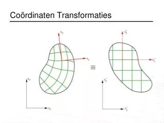 co rdinaten transformaties