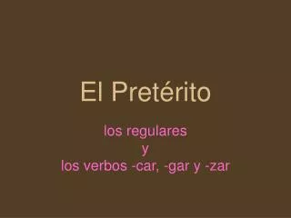 el pret rito