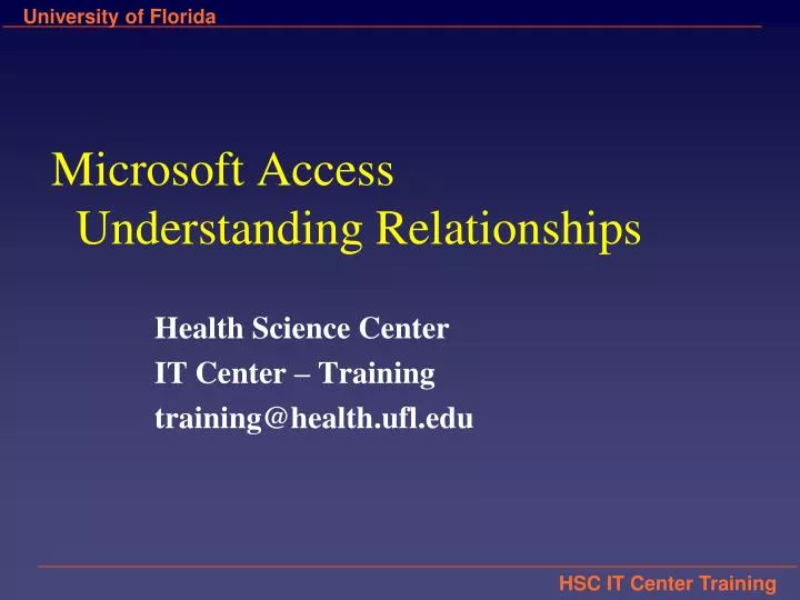 microsoft access understanding relationships