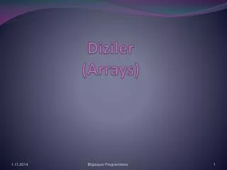 diziler arrays
